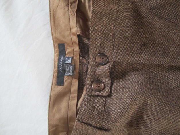 20er Tweedhose - Dreiviertelhose - Gold Braun - Zara