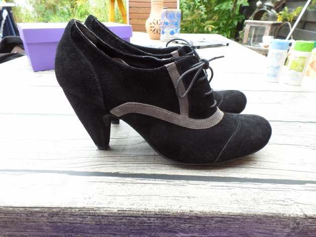 VB - Ankle Boots zum schnüren - 41 - Wildleder