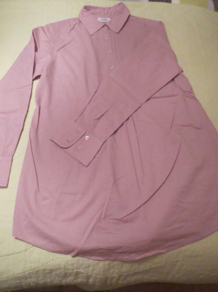 Longbluse, flieder, neu