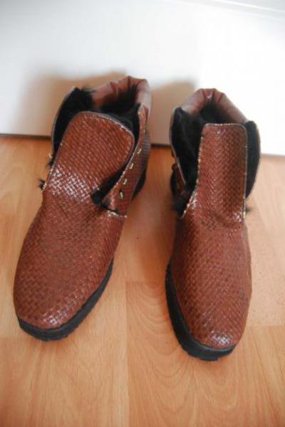 Leder Schnürstiefeletten Schuhe Trendi