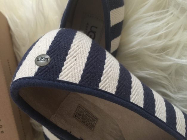 Ugg espandrilles neu maritim blau weiß gestreift Ballerina 37 