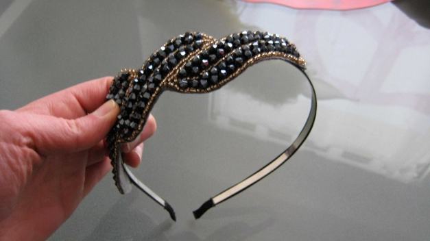 Haarreif mit Perlen