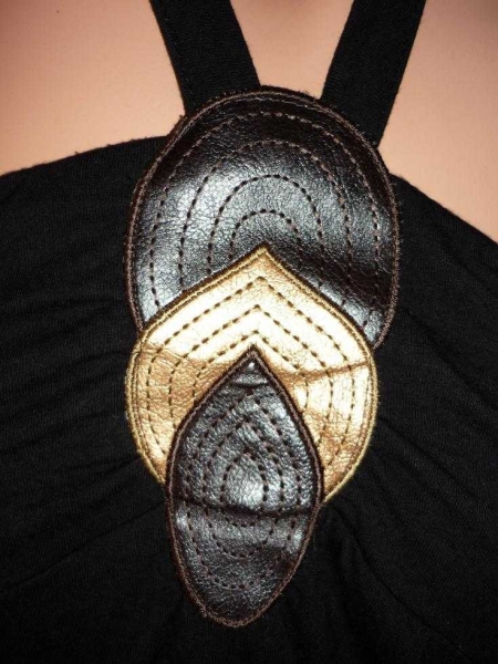 Neckholder Ballon Top * 36 * schwarz * hipster