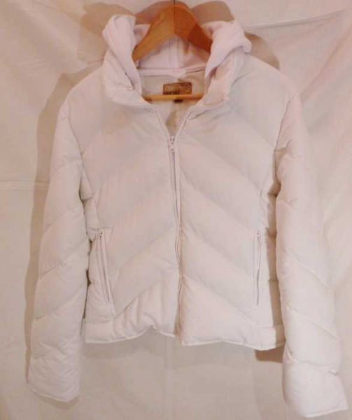 tolle weiße Winterjacke