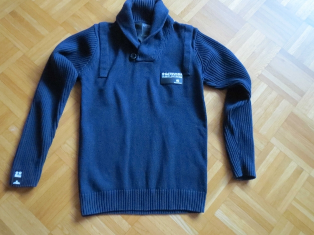 Pullover für Jungs,Schalkragen,dunkelblau,Gr.S/M
