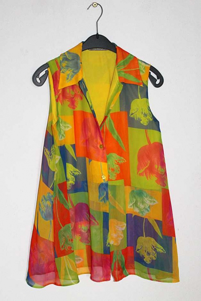 Bluse, Blumen, Chiffon, Blogger