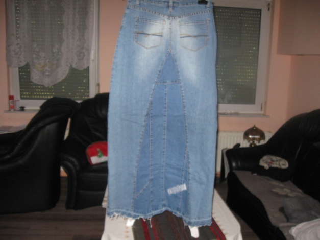 *** Langer Jeansrock ~ Stiefelrock ~ Für jede Jahreszeit *** 