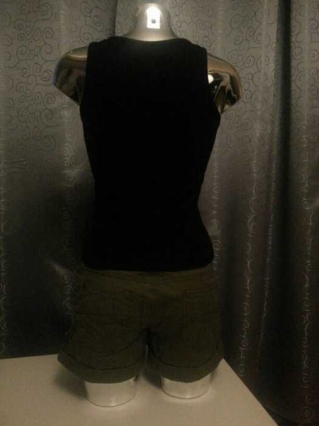 Basic Top schwarz baumwolle Gr. 34