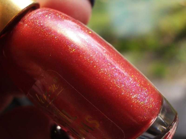  Sally Hansen   MANDARIN GARNET Orange-Roter Holo-Lack    Sehr selten!