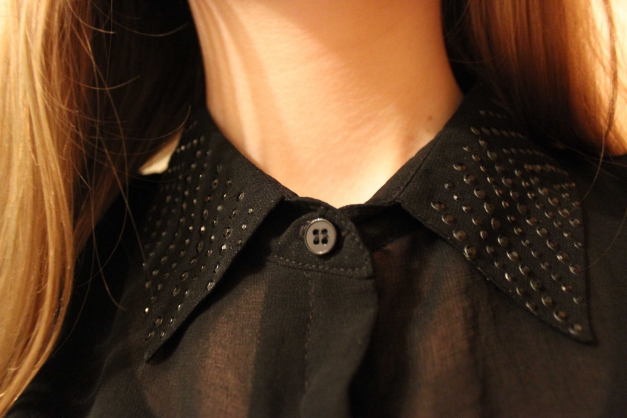 Ärmelfreie Schwarze Bluse