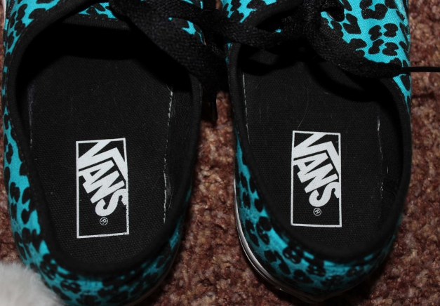 Vans Authentic Leoparden Muster Leo glitzer blau 41 wie neu