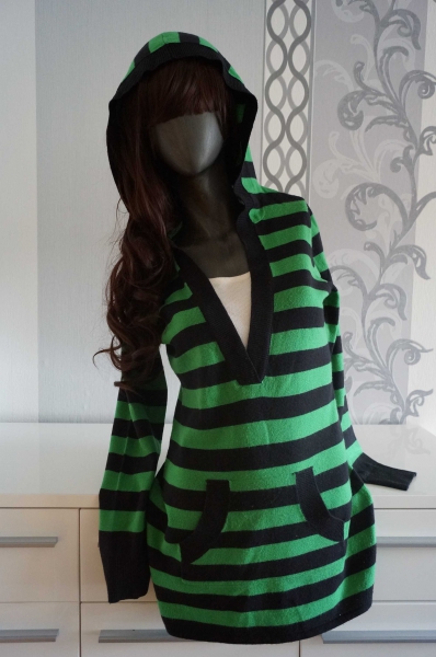 Pullover mit Kapuze Beuteltasche 2-in-1 Look ausgez. XS jedoch passend M L kleine XL Punk 36 38 40