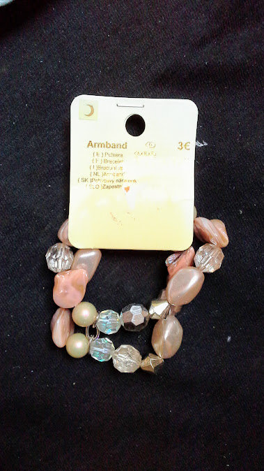 2 reihiges Armband Gummizug Modeschmuck Neu