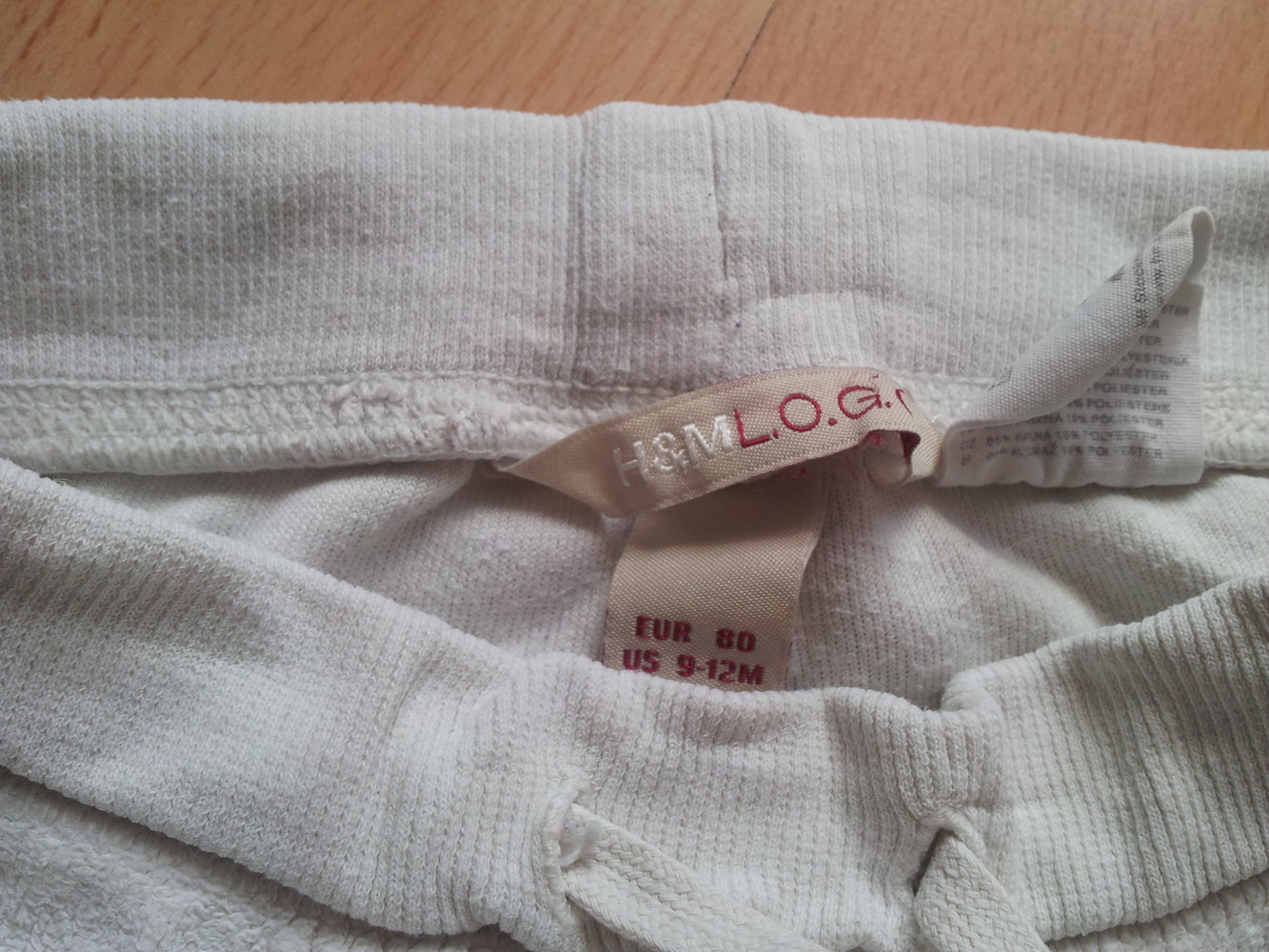 Haushose Schlafhose weiß H&M Gr. 80 