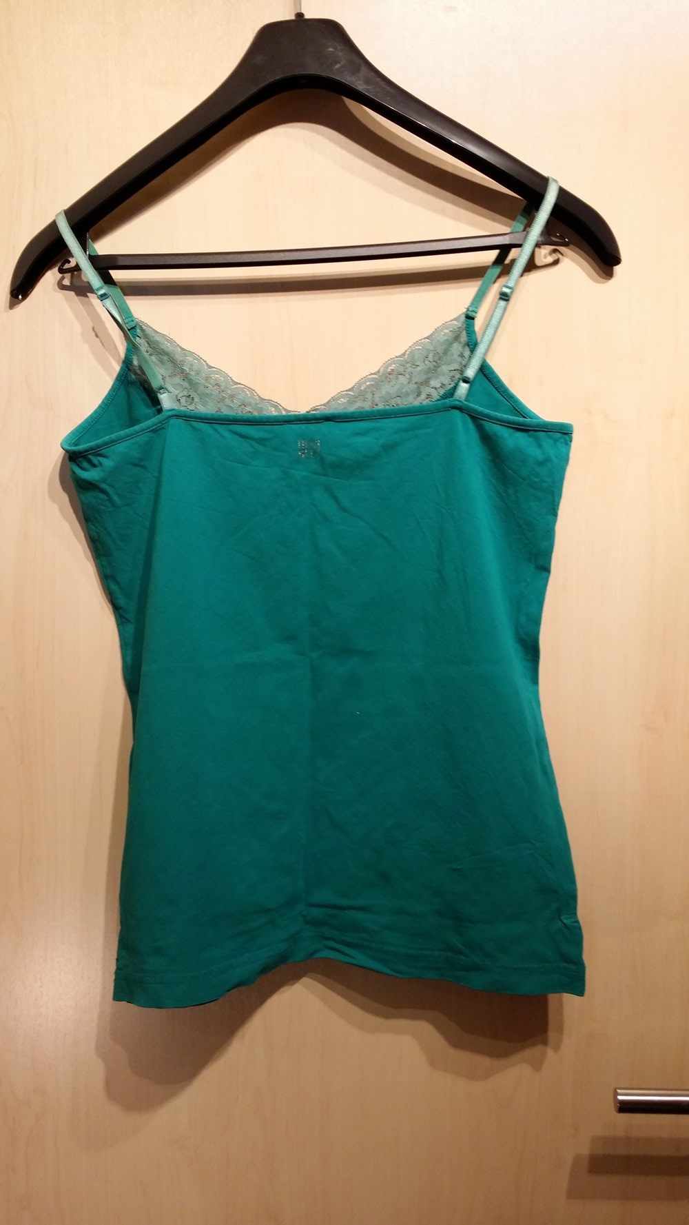 Spitzentop  grün schulterfrei- Damen