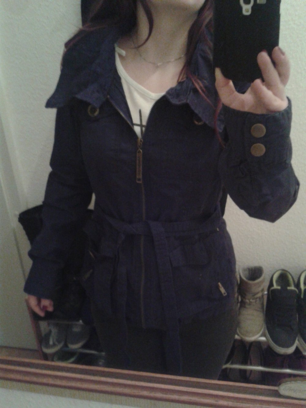 Übergangsjacke dunkelblau dünn