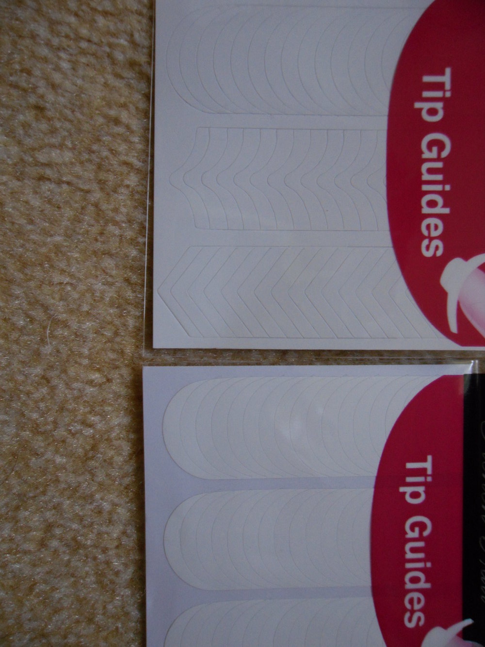 Diverse selbstklebende Nagelsticker