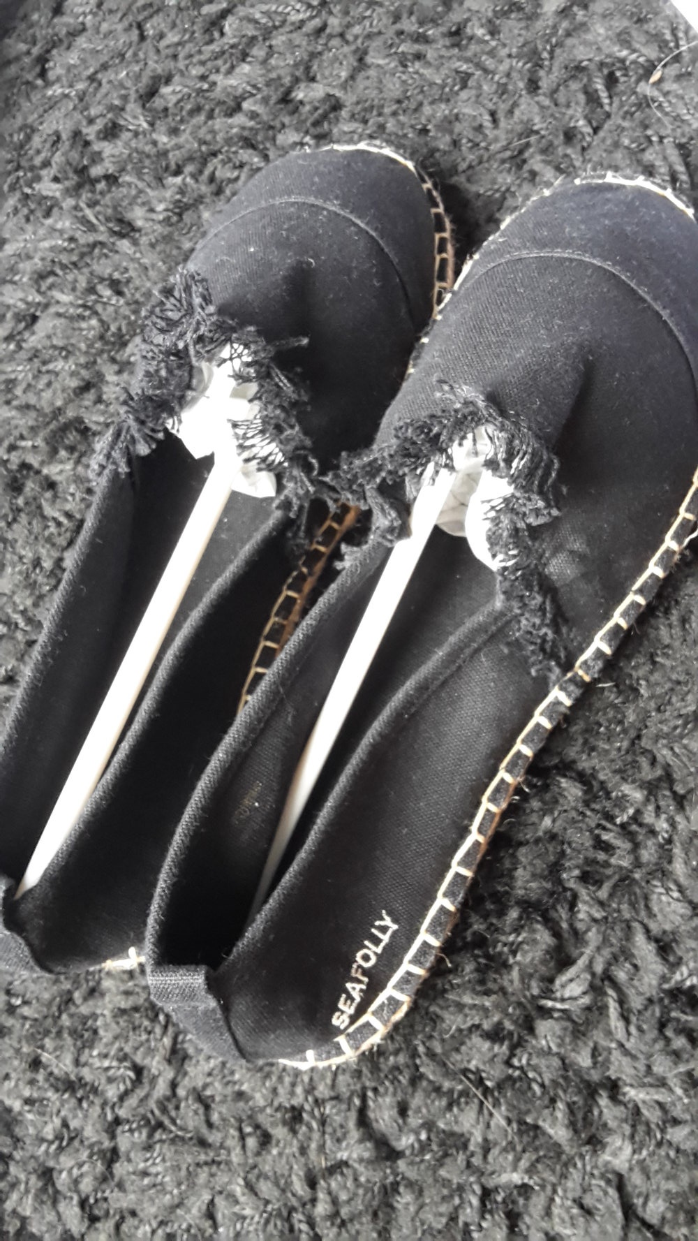 Seafolly schwarze Espadrilles