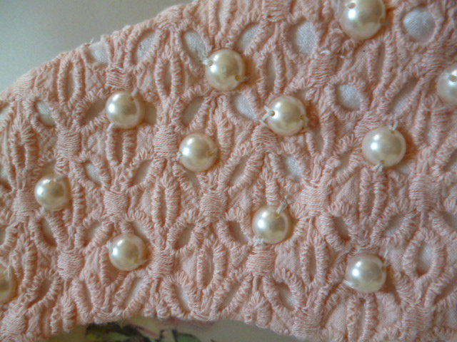 Perlen Kragen rose neu