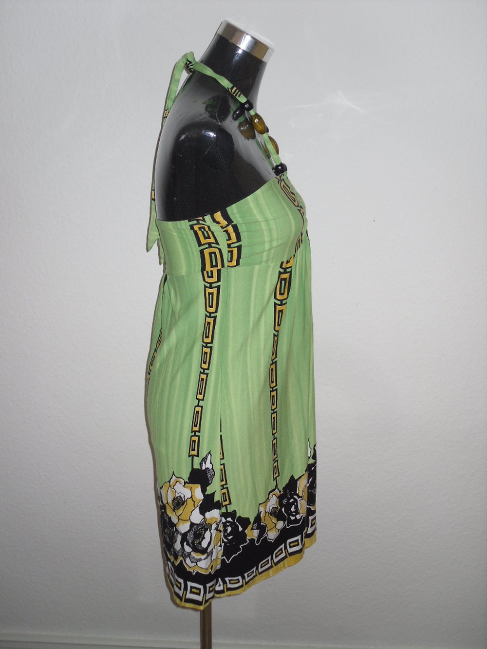 knielanges stretch Viskose Kleid Neckholderkleid in Gr. M 40