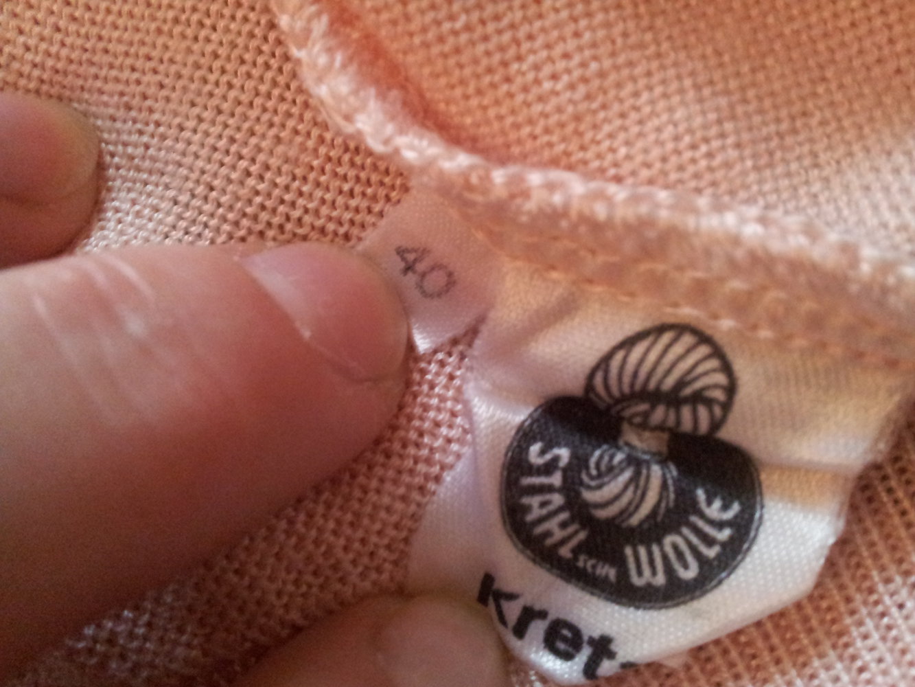 Pullover altrosa RABE Schmuckknöpfe Gr. 40