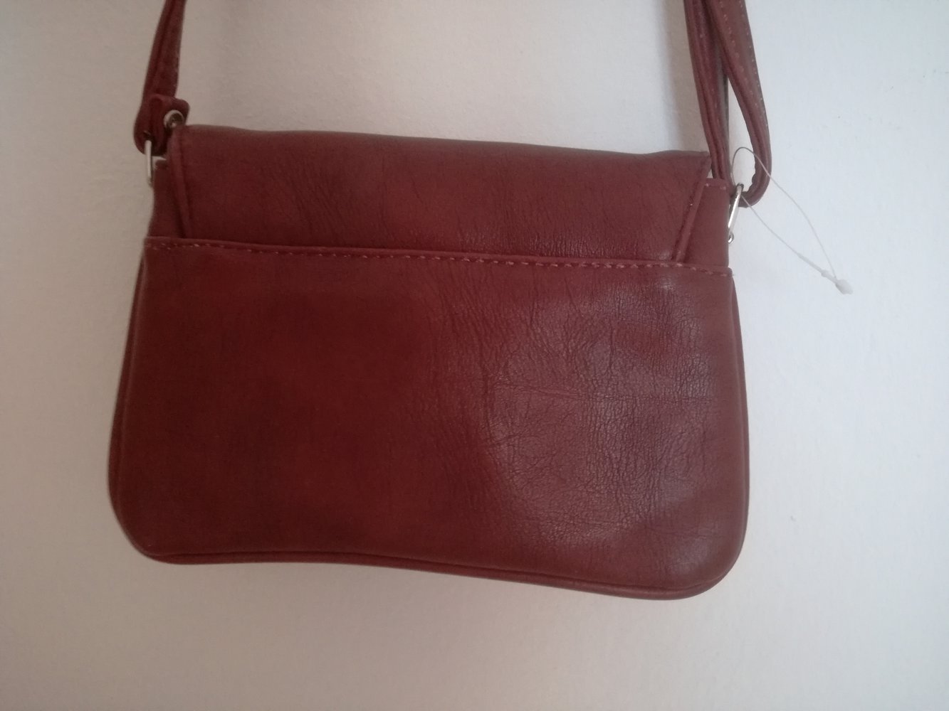 Rote kleine Handtasche / Umhängetasche / Clutch von Dragons mit vielen Taschen