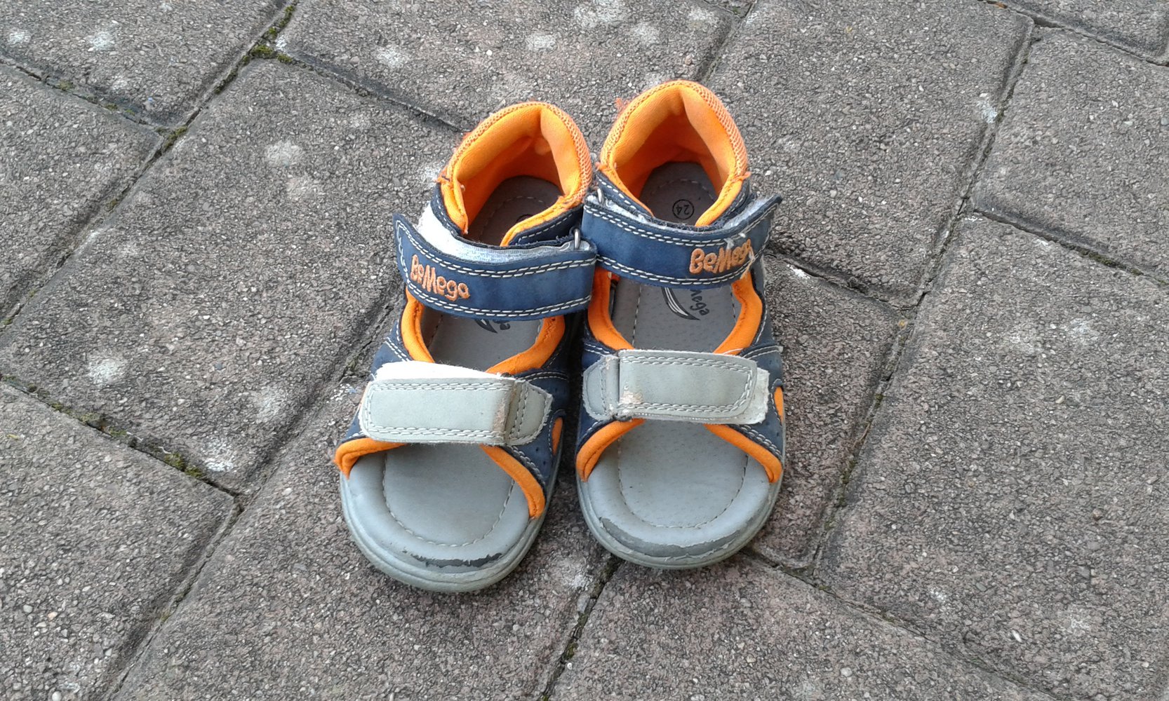 Sandalen orange-blau Be Mega 24