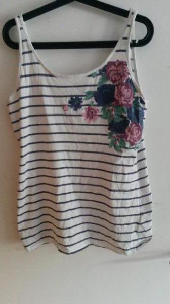 NEU! gestreiftes Top mit Blumenprint