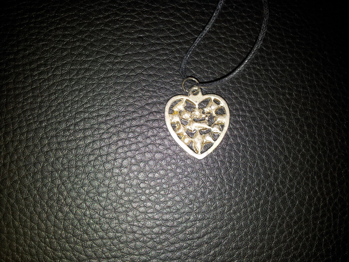 Modeschmuck Kette Herz Steinchen silber bunt NEU