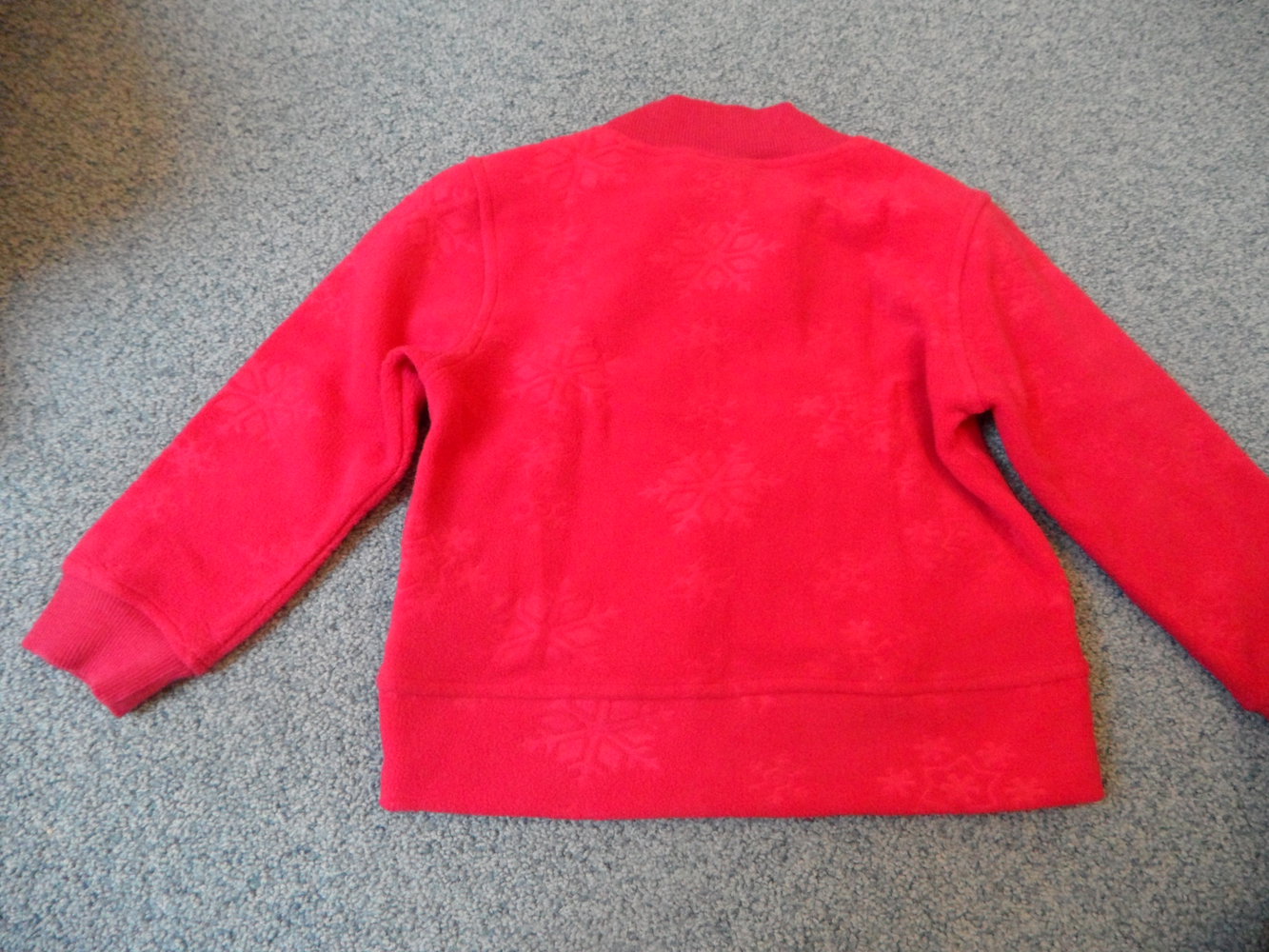 tolle pinke Fleecejacke mit Schneeflocken