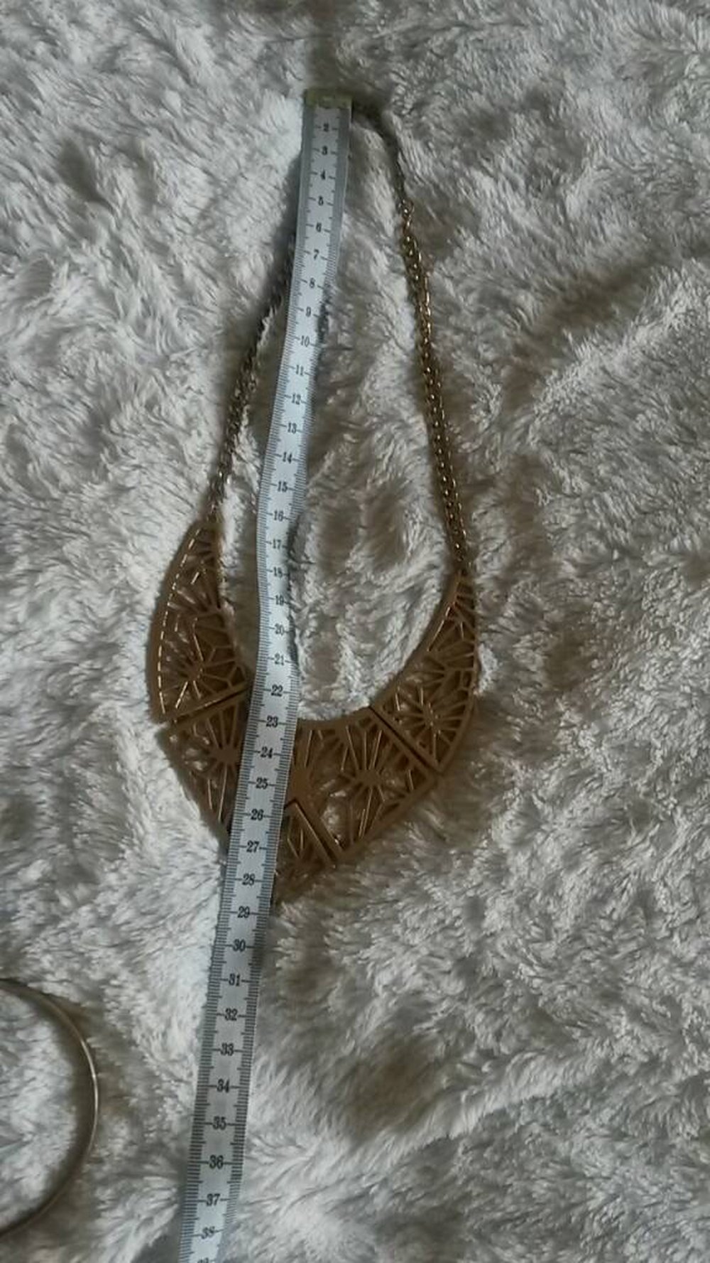 Statementkette und Ohrringe Goldfarben wie neu