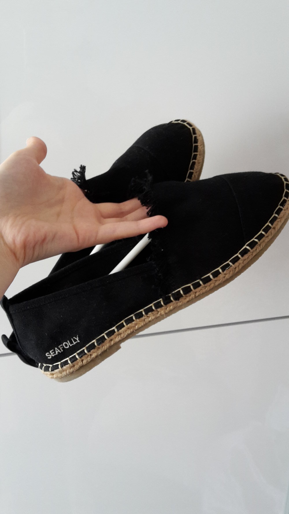 Seafolly schwarze Espadrilles