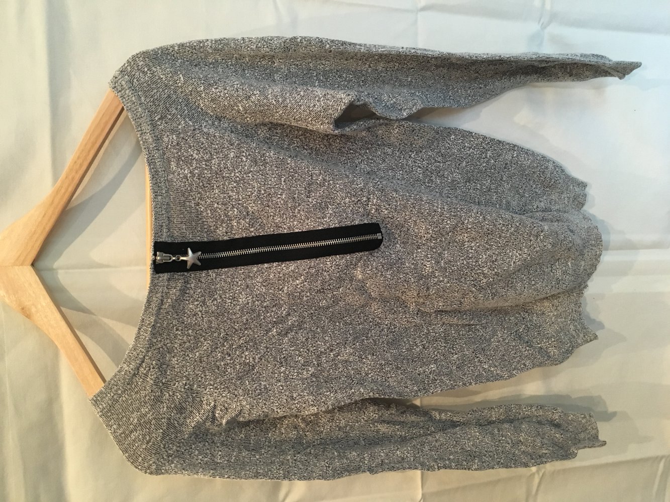 Grau meliertes Shirt