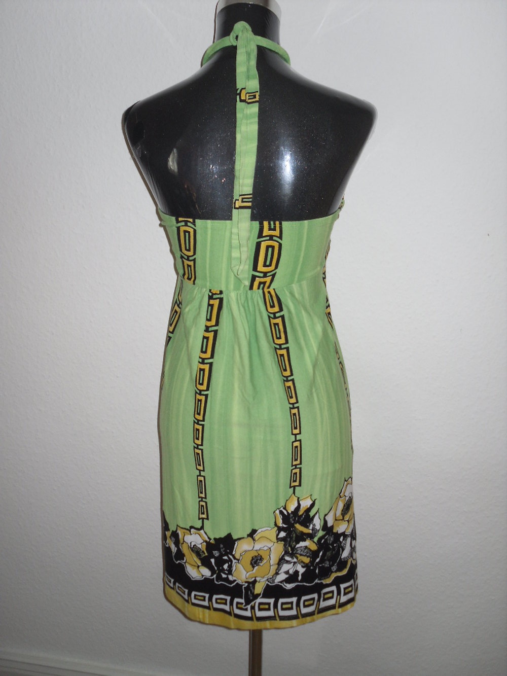 knielanges stretch Viskose Kleid Neckholderkleid in Gr. M 40