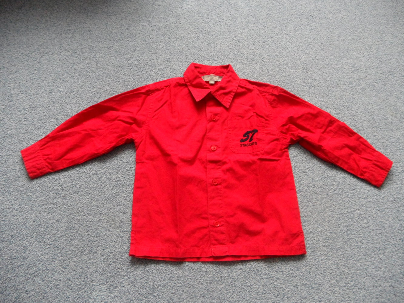 Staccato knallrotes Hemd Gr. 92