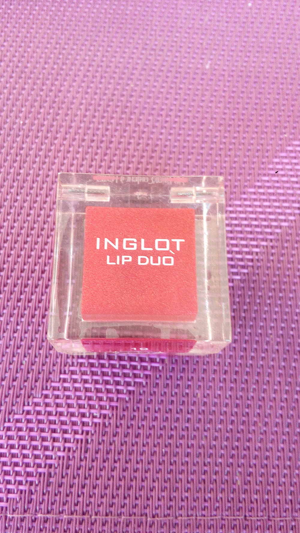 Inglot Lip Duo 19 rot Lippenstift Würfel