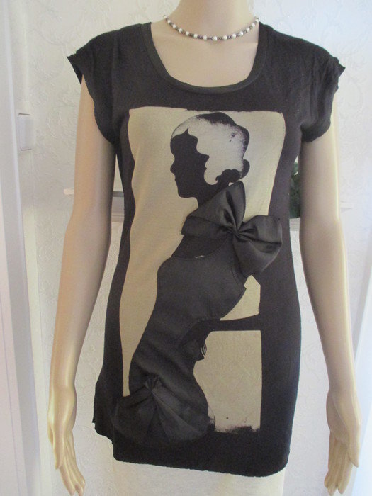 NEU Jugendstil Look 3D Long T- Shirt 