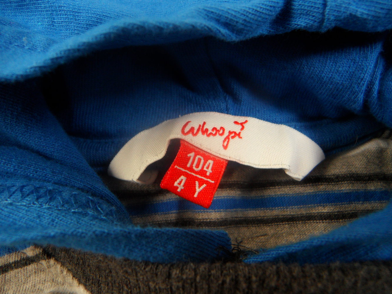 Whoopi tolles Kapuzenshirt mit coolem Druck Schlagzeug Rocker