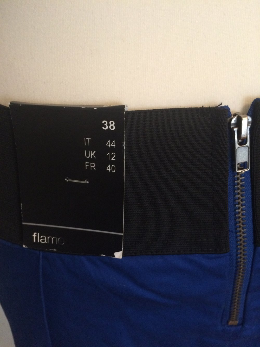 Faltenrock Kornblumenblau strahlend