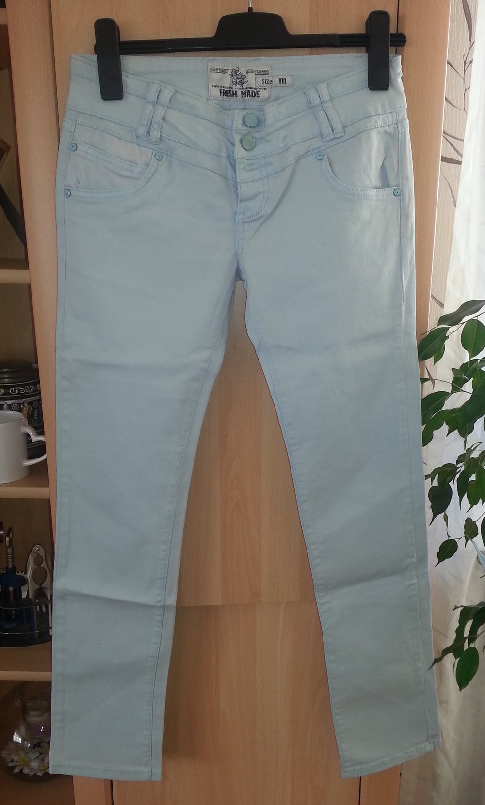 Hose Jeans hellblau Basic