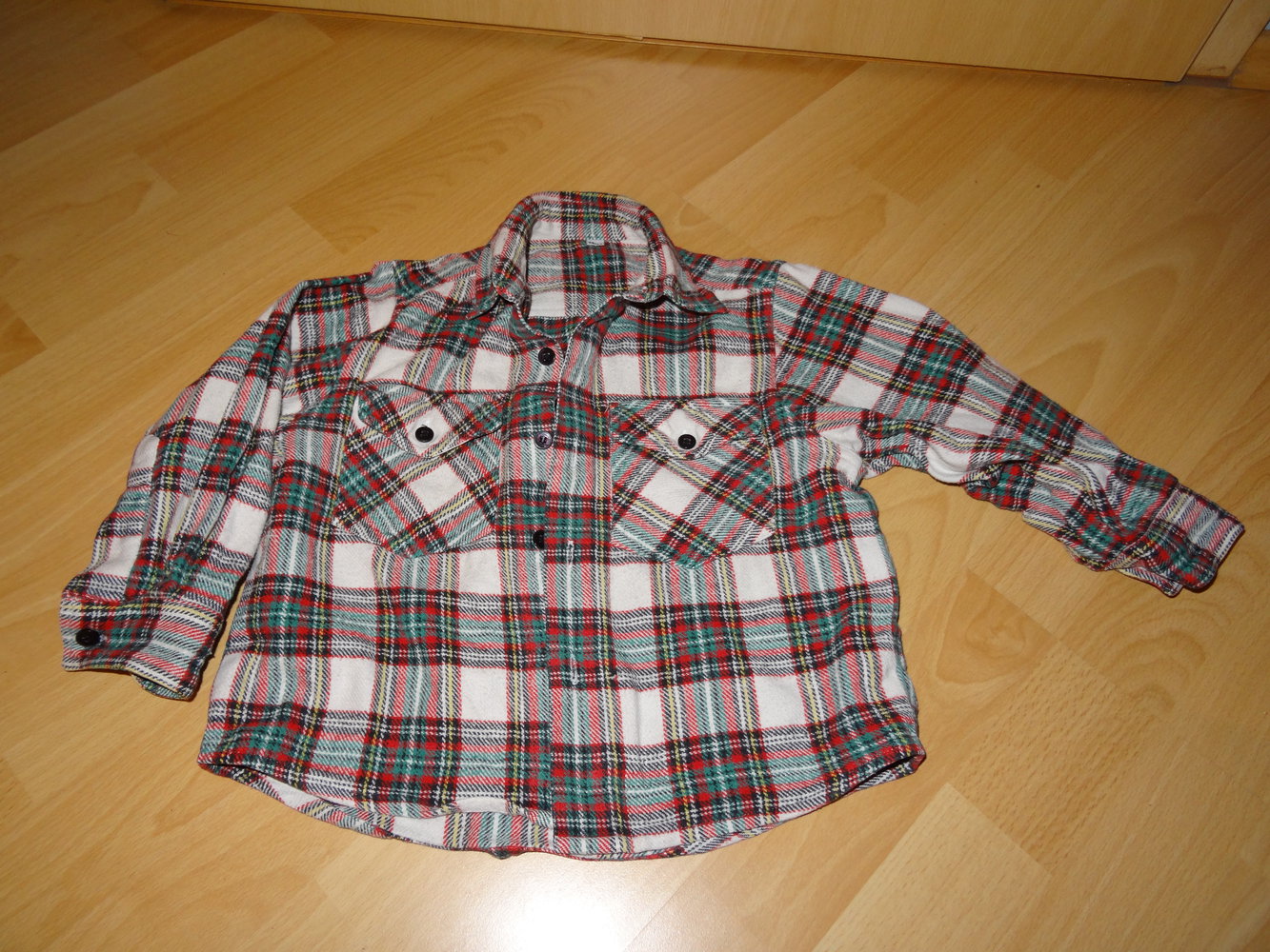 Kariertes Hemd Gr. 98/104 warm Flanell weich