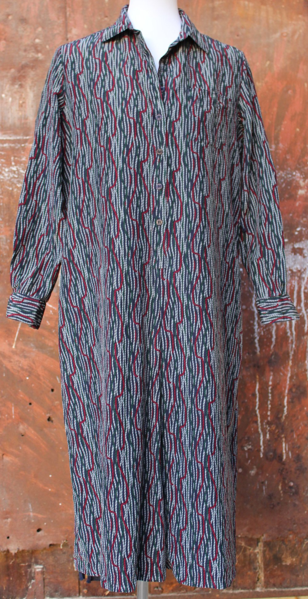 Vintagekleid mit Streifen- bzw. Seilmuster, von Lady Manhattan, in ca. Größe 44-46