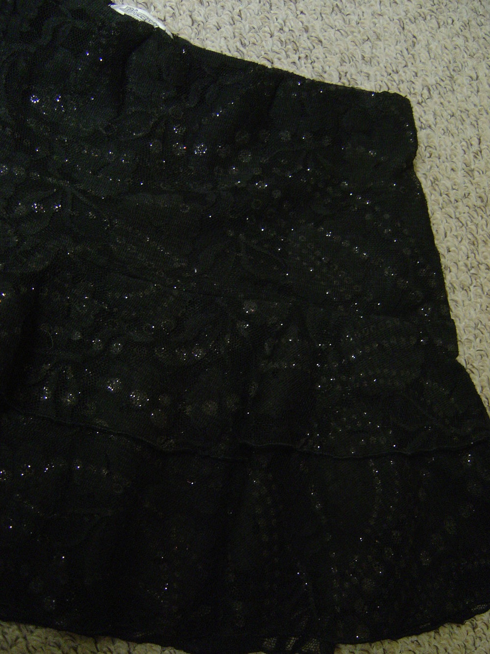 Rock aus Spitze mit Glitzer