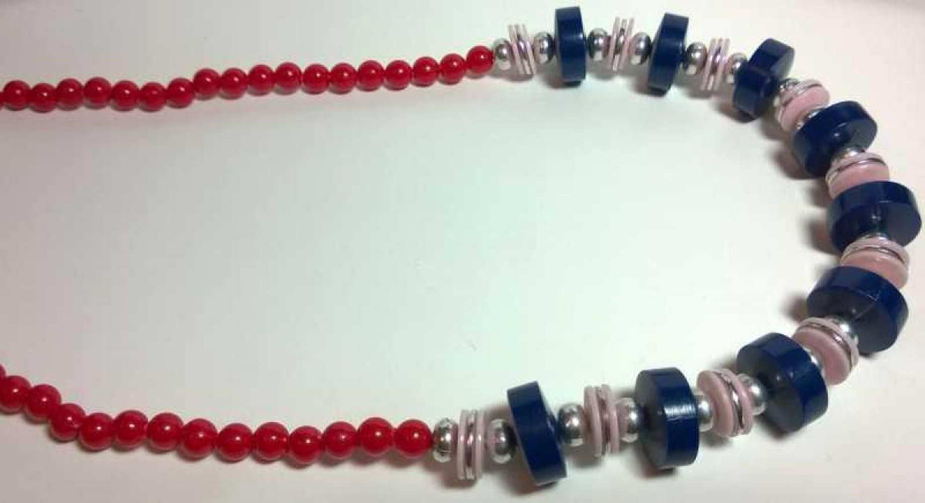 Bunte Statementkette Vintage 80er