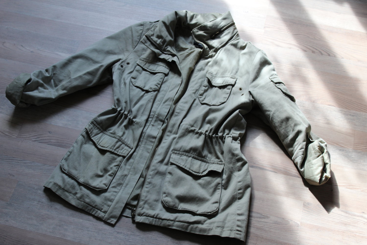 H&M Jacke, Parka perfekt für Herbst / Frühling khaki Größe 36