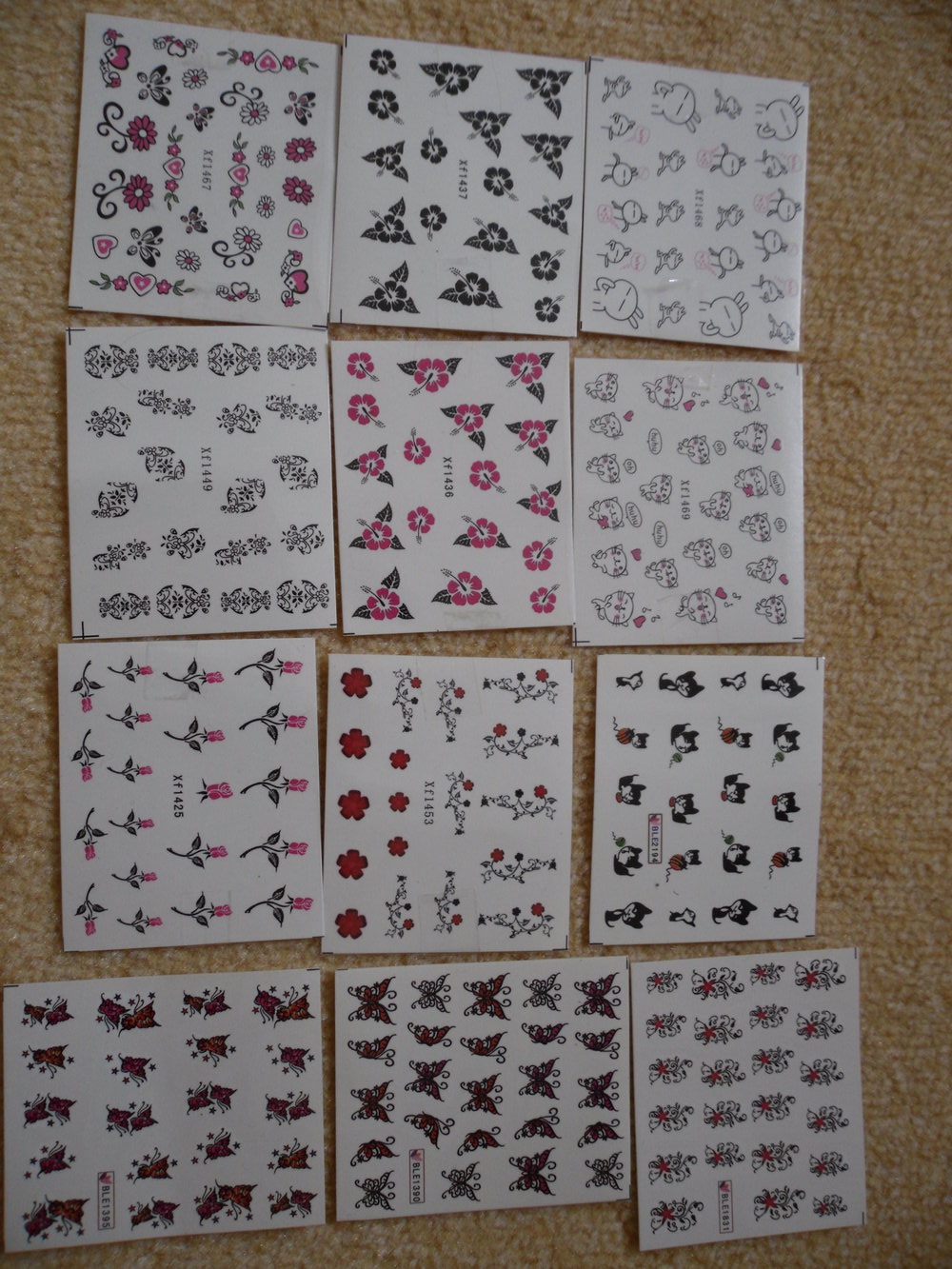 Nagelsticker Wassertatoos 2