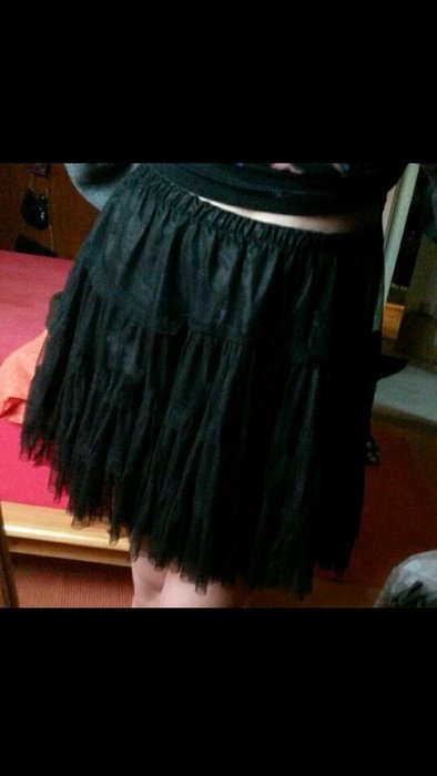 Gothic Lolita Minirock Tütü Tüllrock Bauschig Puschelrock