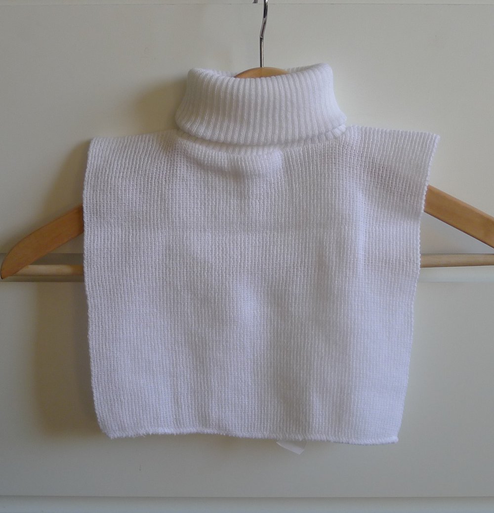 Weißer Rollkrageneinsatz | true vintage | absolut kultig und originell | 70er