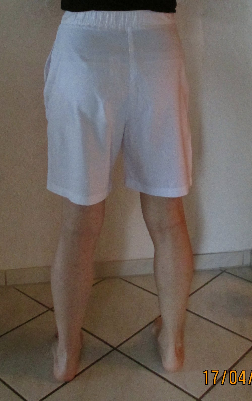 Weiße high-waist Short von maier sports, Gr. 36
