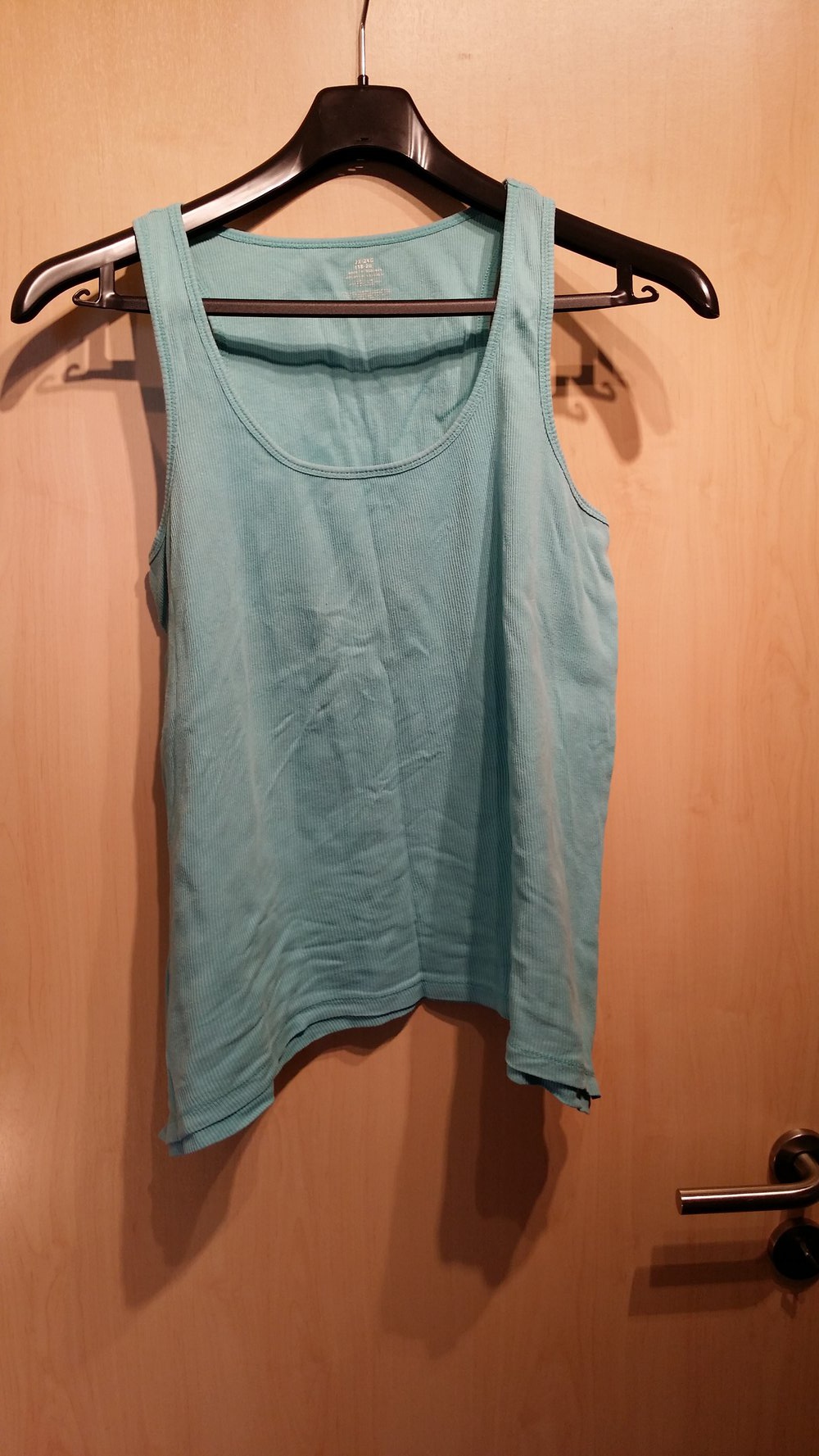 FeinrippTop schulterfrei- Damen XXL hellblau